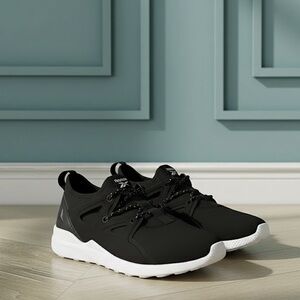 Reebok Black and White Running Shoes